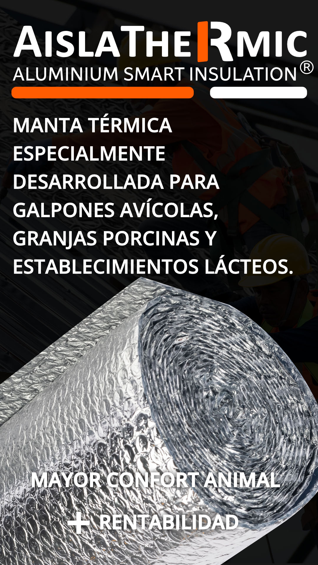 Galpón avícola con aislamiento térmico Aislathermic