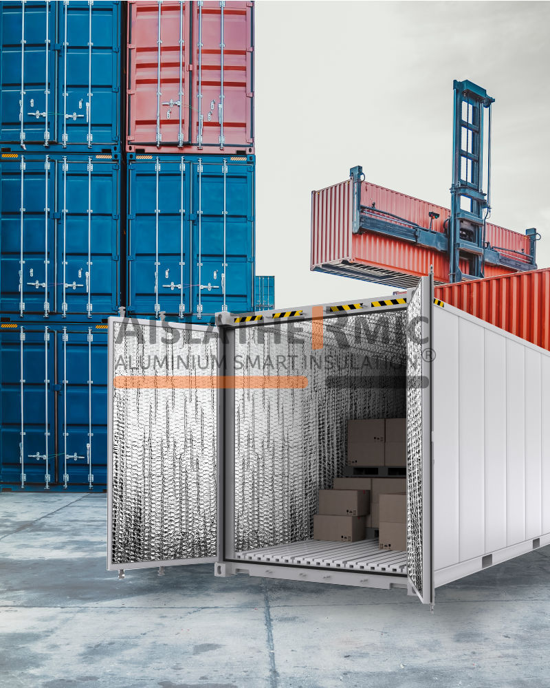 Container refrigerado protegido con aislante térmico Aislathermic