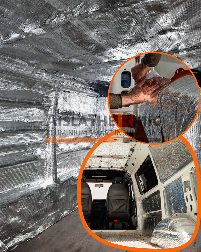 Interior de transporte refrigerado con aislante térmico Aislathermic