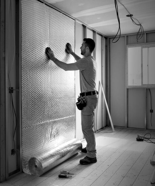 Vivienda con aislamiento térmico Aislathermic para invierno y verano